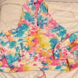 Swimsuits For All Colorful Tie-Dye Crop Top